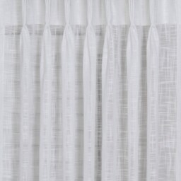 Extra Long Sheer Linen White Curtains With Double Pinch Pleat Top.18-24 Ft Custom Made Drapes 2 Story Ikiriska - thumbnail 2