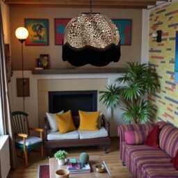 Handmade Lynx Animal Print Dome Lampshade With Black Fringe, Bespoke British Made - Animal Fabric Lamp Shades - thumbnail 3