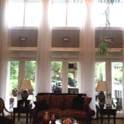 Extra Long Sheer Voile Curtain With Grommet Top 10 15 16 17 18 20 24 Ft Gray White Custom Made 100 - thumbnail 3