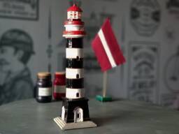 Daugavgriva Lighthouse Latvia Candle Holder, Handmade Ceramic, Miniature Lighthouse, Tiny Houme Decor Birthday Gifts - thumbnail 1