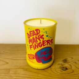 Dead Man's Fingers Rum Candle - Scented Soy Wax Glass Bottle Handmade Homemade Skull Skeleton Dmf - thumbnail 4