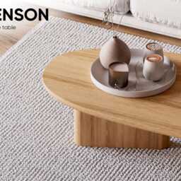 Modern Coffee Table - Unique Table Solid Wood Coffee Japandi Living Room - thumbnail 2