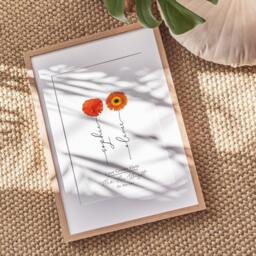 Personalised Flower Names - Print Gift For Mum For Nanny Grandma Granny Auntie - thumbnail 2