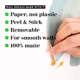 Ombre Beige Rainbow Wall Decals, Plastic-Free Stickers For Kids Rooms - thumbnail 4