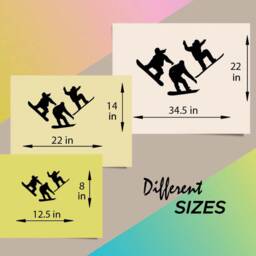 In-Style Decals Wall Vinyl Decal Home Decor Art Sticker Snowboarding Guy Boy Man Snowboard Extreme Sports Room Removable Mural Design 902 - thumbnail 2
