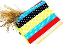 Baby Blanket, Cuddly Children's Blanket in Blue/Yellow/Red For Girls Or Boys, Also Available As A Set With Sleeping Bag. Handmade By Bab-Berlin