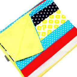 Baby Blanket, Cuddly Children's Blanket in Blue/Yellow/Red For Girls Or Boys, Also Available As A Set With Sleeping Bag. Handmade By Bab-Berlin - thumbnail 2
