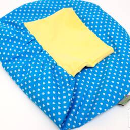 Baby Blanket, Cuddly Children's Blanket in Blue/Yellow/Red For Girls Or Boys, Also Available As A Set With Sleeping Bag. Handmade By Bab-Berlin - thumbnail 4