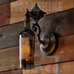 The French Quarter Wine Sconce - Elegant Wall Light For Cellars, Bars, Or Dining Area Customizable Metal Finish Vintage Style Bulb - thumbnail 2