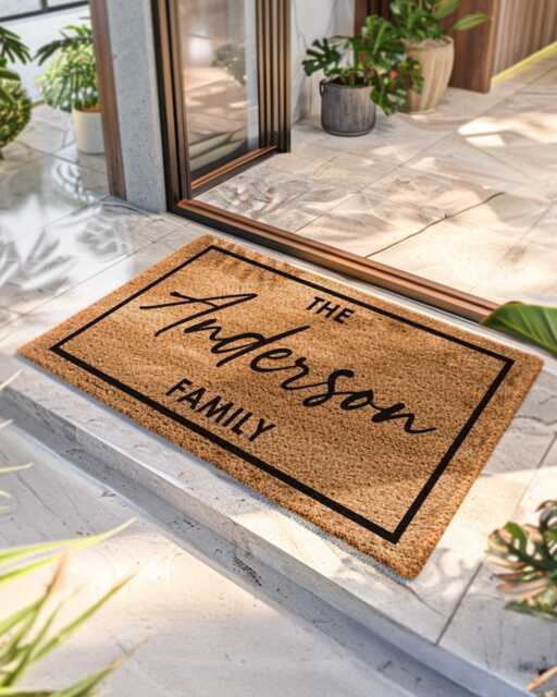 Gift For Newlyweds - Custom Doormats - image 1