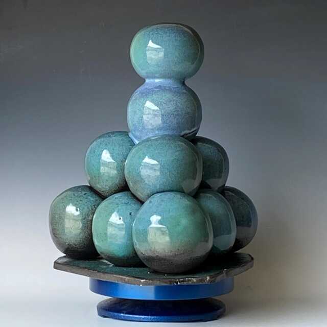 Handmade Ceramic Sphere Sculpture Csmy5Tq7 - image 1