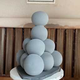 Handmade Ceramic Sphere Sculpture Csmy5Tq7 - thumbnail 4