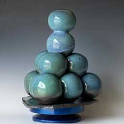 Handmade Ceramic Sphere Sculpture Csmy5Tq7 - thumbnail 2