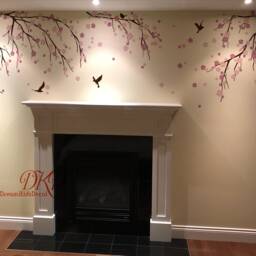 Nursery Wall Decals Kids Girl Room Sticker Decor, Cherry Tree Branch Art-Dk161 - thumbnail 3