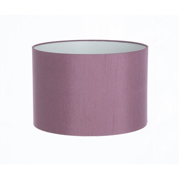 Hand Made Mauve Purple Satin Backed Duppion Lampshade - image 1