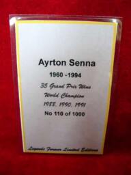 Ayrton Senna Bronzed Bust Sculpture Formula 1 Legends Forever - Limited Edition - thumbnail 4