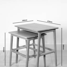 Felix Nesting Tables/Living Room Occasional Table Side - thumbnail 4