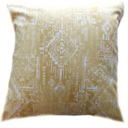 Pillow Covers - Saffron Yellow Butter Cup Blue Aqua Turquoise White Ikat Tribal Modern- All Sizes 16x16 18x18 Throw Toss Accent - thumbnail 3