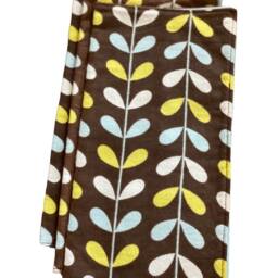 Modern Leaves Baby Lovey 100% Cotton Flannel Security Blanket For Newborns - thumbnail 2