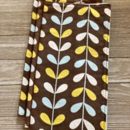 Modern Leaves Baby Lovey 100% Cotton Flannel Security Blanket For Newborns - thumbnail 4