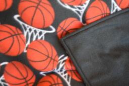 Basketball & Hoops Double-Sided Sports Fleece Blanket - thumbnail 1