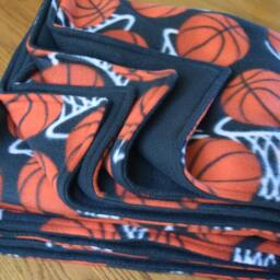 Basketball & Hoops Double-Sided Sports Fleece Blanket - thumbnail 3