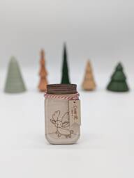 Your Kid's Custom Drawing Wood Mason Jar Ornament, Family Holiday, Uncle Gift From Niece, Engraved Christmas Gifts For Dad Daughter - thumbnail 1