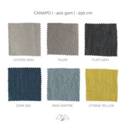 Super-Heavy Weight Linen Pillowcase Dyed Citrine Yellow, Flint Gray, Irish Winter. Italian Pre-Washed 400 Gsm. Made in Lithuania - thumbnail 4
