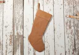 Repurposed & Upcycled Canvas Pants Christmas Stocking - Hunter, Farmer Contractor Or Outdoor Lover
