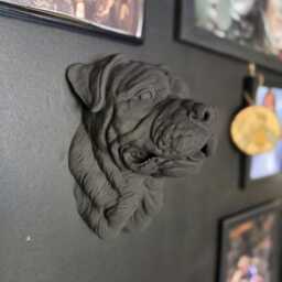 Rottweiler Wall Mount - Animal Art Decor 3D Printed - thumbnail 1