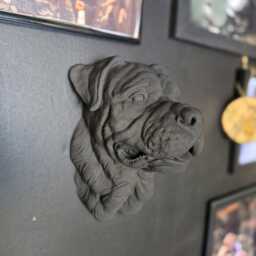 Rottweiler Wall Mount - Animal Art Decor 3D Printed - thumbnail 3