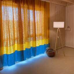 Two - Or Three-Color Natural Linen Curtains Made From 100% Fibers, Color Blocks, Individually Designed For Your Living Space, in 2 Thicknesses - thumbnail 2