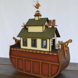 Wood Noah's Ark Hand Crafted - thumbnail 2