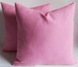 Pink Cotton Throw Pillow Cover Set Decorative Accents, 18-Inch - thumbnail 1