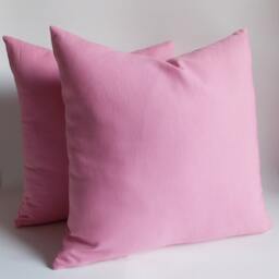 Pink Cotton Throw Pillow Cover Set Decorative Accents, 18-Inch - thumbnail 3