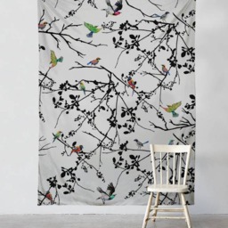 Birds Chinoiserie - Wall Tapestry Tapestry Hangings Wanderlust Bohemian Home Decor Dorm T#38 - thumbnail 2