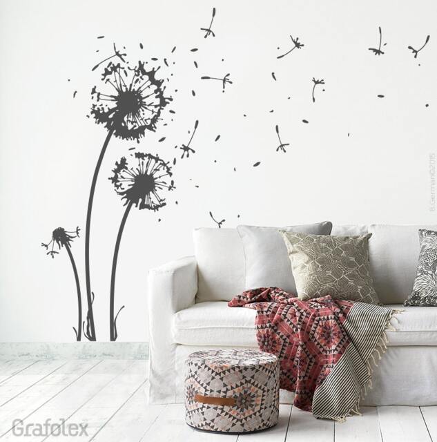 Wall Sticker Dandelion + 22 Flying Seeds 6 Butterflies - Wall Decal For Living Room Dining Decoration W311 - image 1