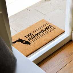 Florida State Doormat - Personalized Home Us -Custom State Outline Doormat Welcoming Decor - thumbnail 2