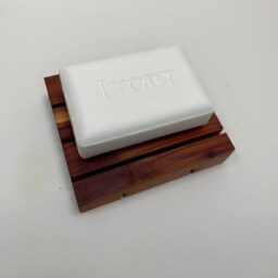 Wooden Soap Dish, Holder, Rack, Cedar Handmade Draining Dish - thumbnail 2