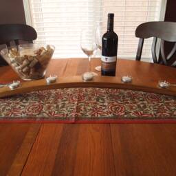 "Wine Barrel 5 Tea Light Candle Holder " - thumbnail 2