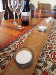 "Wine Barrel 5 Tea Light Candle Holder "