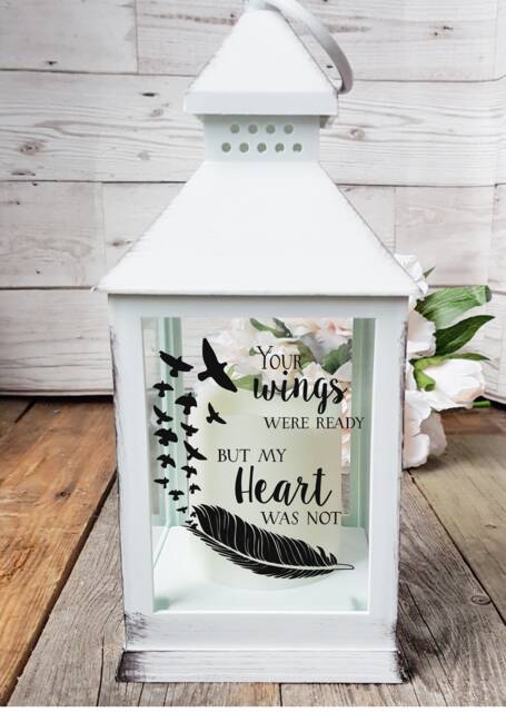 Memorial Lantern, Memorial Gift, Remembrance Bereavement in Loving Memory, Memory Wedding Lantern - image 1