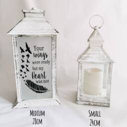 Memorial Lantern, Memorial Gift, Remembrance Bereavement in Loving Memory, Memory Wedding Lantern - thumbnail 2