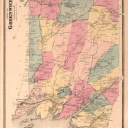 Antique Greenwich, Connecticut Map Print Vintage Wall Art - thumbnail 3