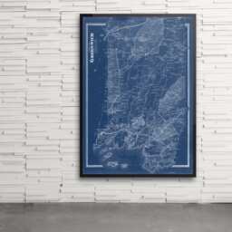 Antique Greenwich, Connecticut Map Print Vintage Wall Art - thumbnail 2
