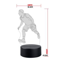 Personalised Basketball Player Led Night Light Sports Decor - thumbnail 2