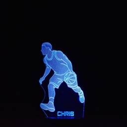 Personalised Basketball Player Led Night Light Sports Decor - thumbnail 4