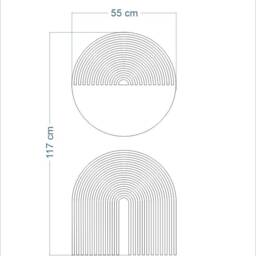 Sale Abstract Geometric Circles Vinyl Wall Decals Living Room Decor - thumbnail 3