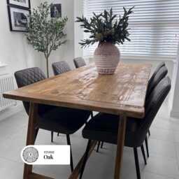 Rustic Dining Table Handmade From Reclaimed Wood - Farmhouse Style Bitterne - thumbnail 4