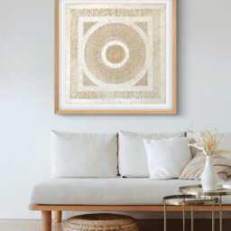 Handmade Mexican Amate Paper Wall Art - Xl 31.25X31.25 Modern - Unframed - thumbnail 3